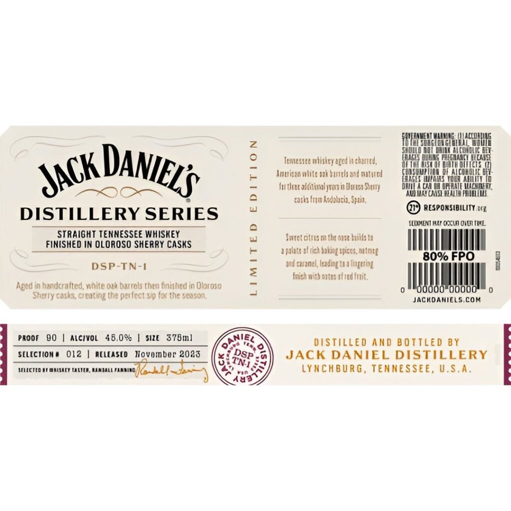 Jack Daniel's Distillery Series No. 12 Tennessee Whiskey Jack Daniel's Sold Out Jack Daniel's Distillery Series No. 12