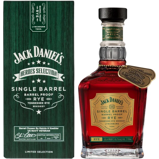 Jack Daniel's Heroes Selection Single Barrel Rye 2024 Release