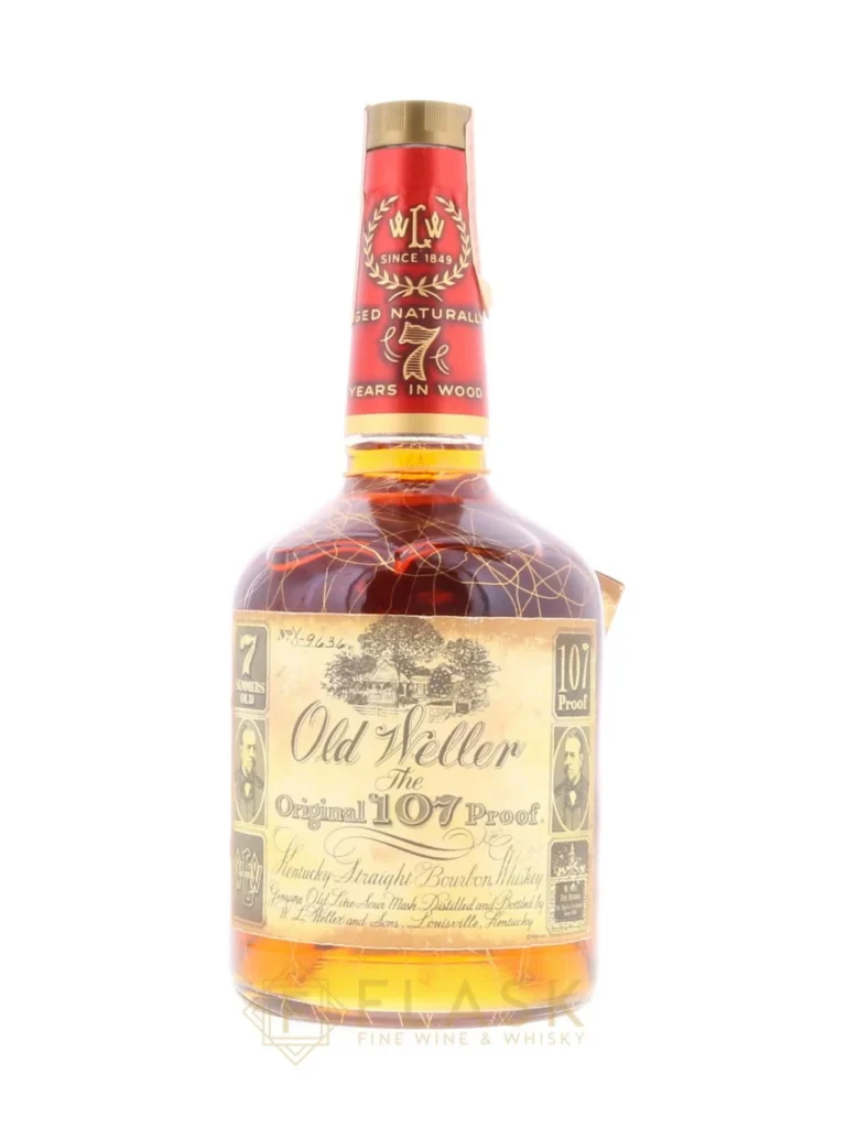 Old Weller Original 107 Proof 7 Year Old Bourbon Gold Vein Bottled 1981 Stitzel Weller 1