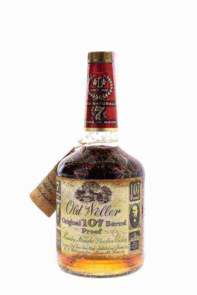 buy spirits bourbon old weller original 107 proof stitzel weller distillery gold vein bottled 1970s online 29605515460776