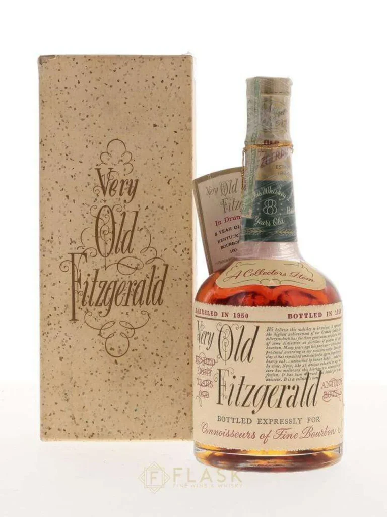 buy spirits bourbon very old fitzgerald 1950 bottled in bond 8 year old 100 proof half pint stitzel weller online 29690750075048