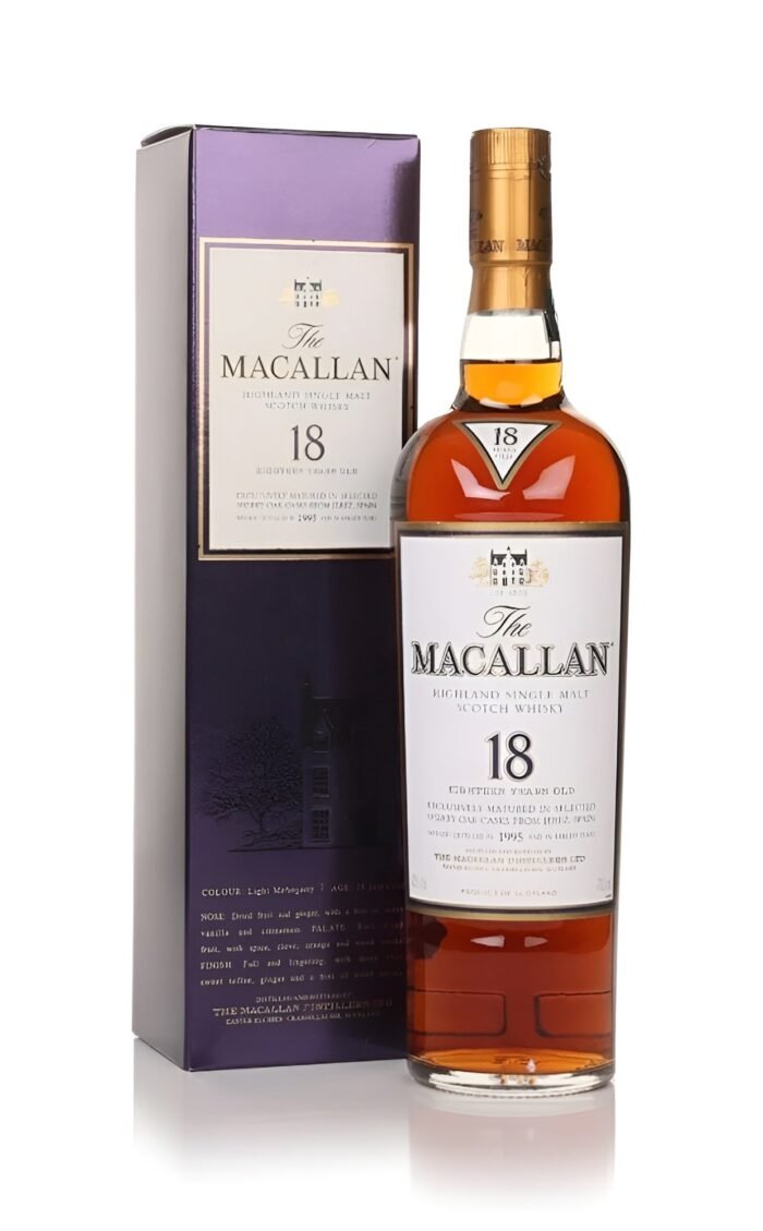 macallan 18 year old 1995 sherry oak scotch spirit whisky shop 1