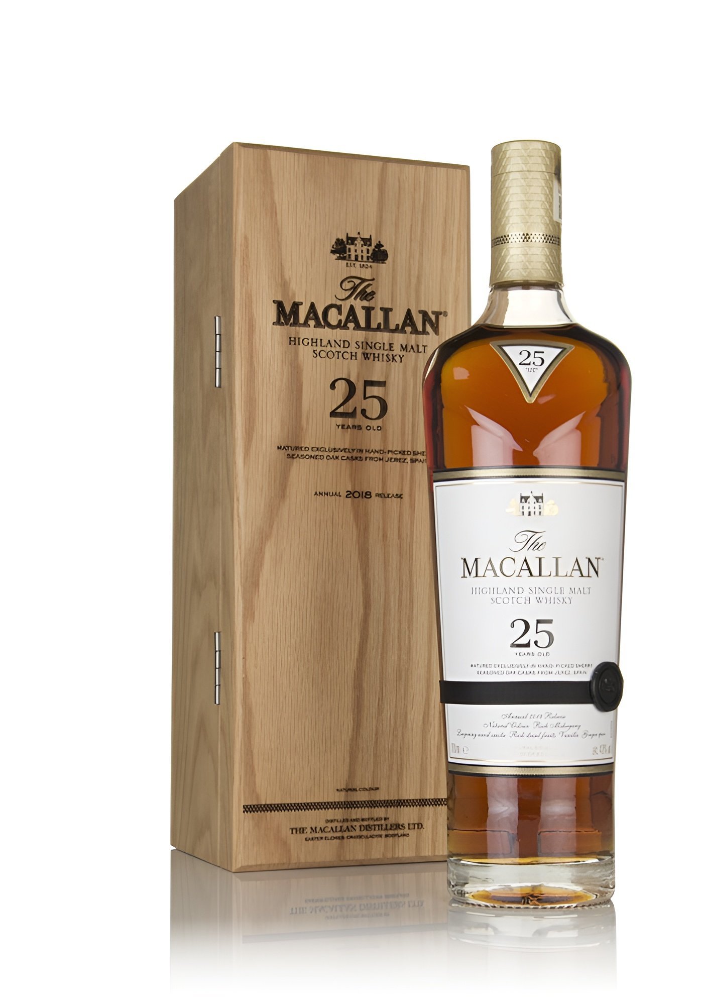 macallan 25 year old sherry oak 2018 release scotch spirit whisky shop 1